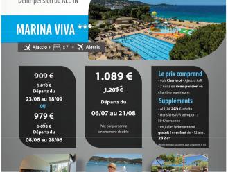 PROMO SEJOUR EN DEMI-PENSION ou ALL-IN à Porticcio