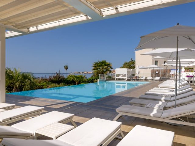 Front view of the hotel